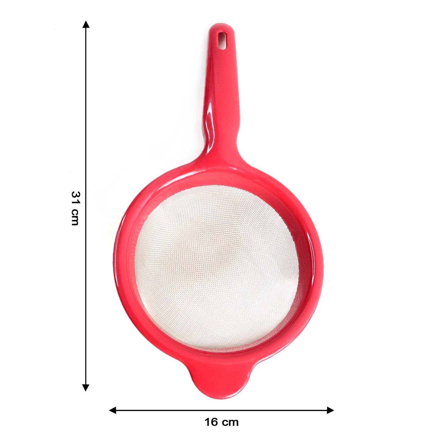 Medium pulpy juice strainer for filtering sauces and soups
