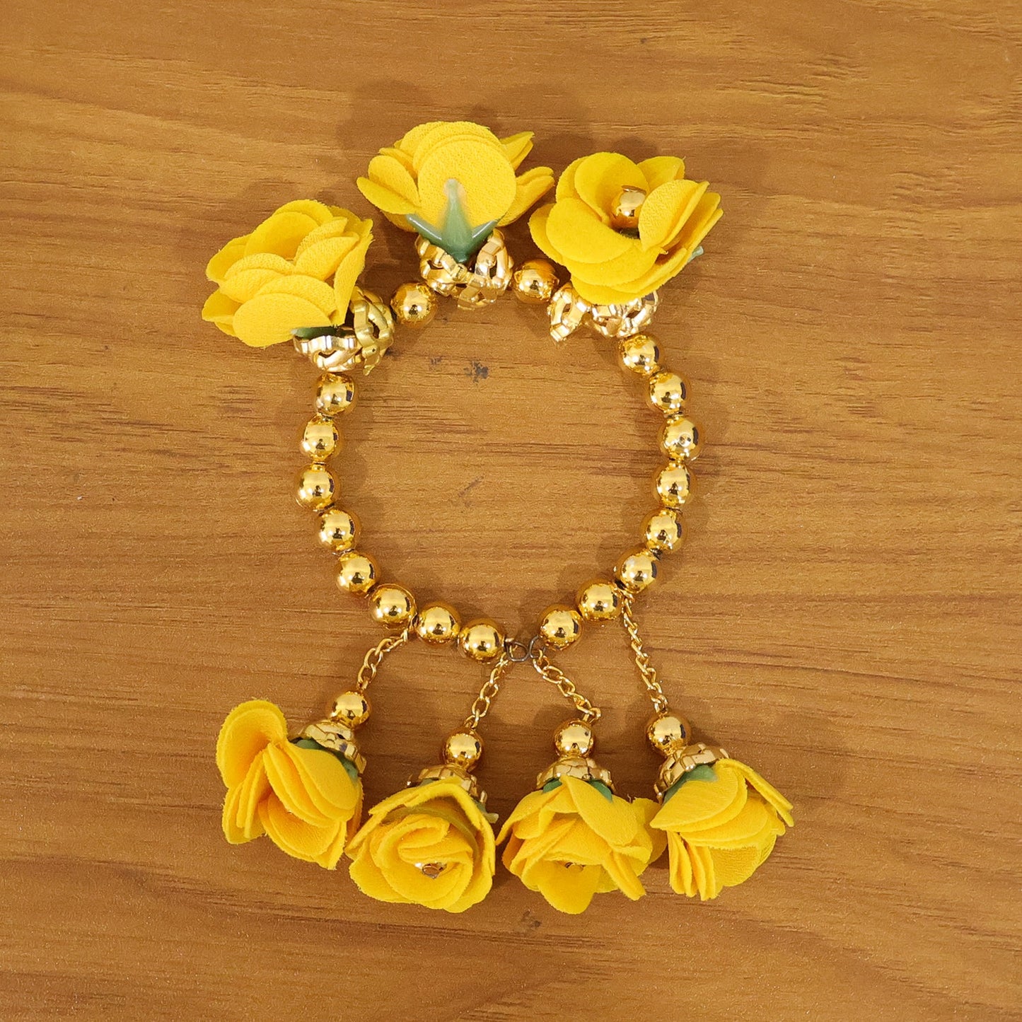Beautiful floral bead bracelet for traditional Indian wear