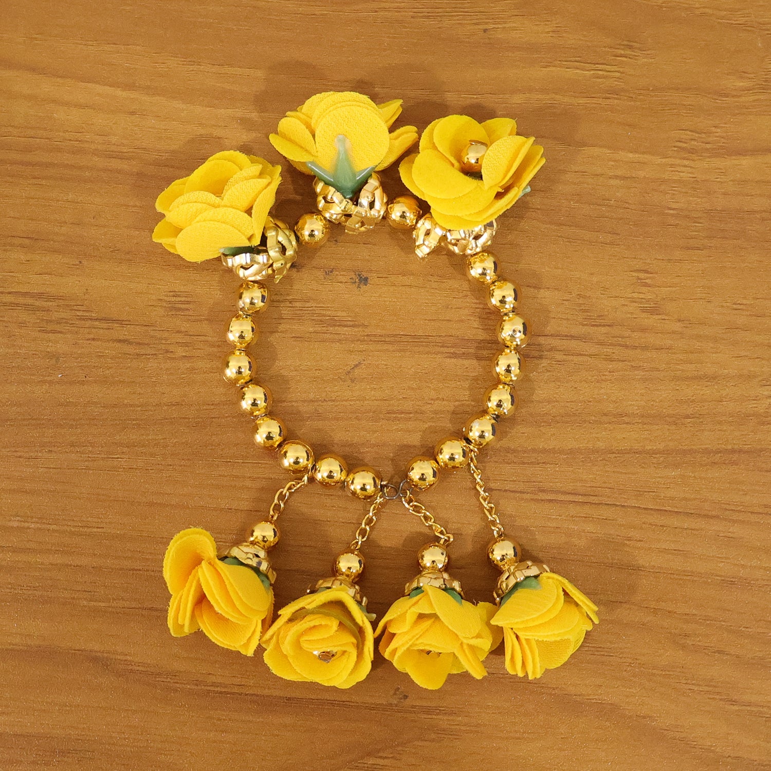 Beautiful floral bead bracelet for traditional Indian wear
