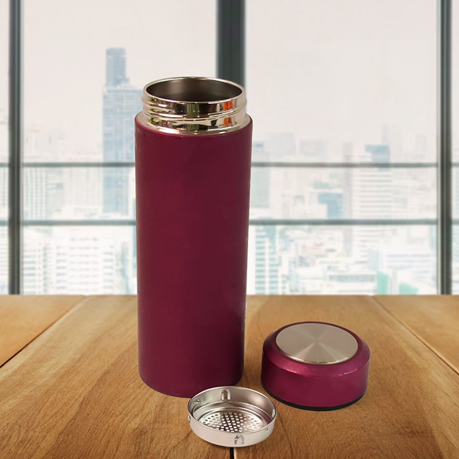 Compact and portable insulated stainless steel flask 300ml capacity