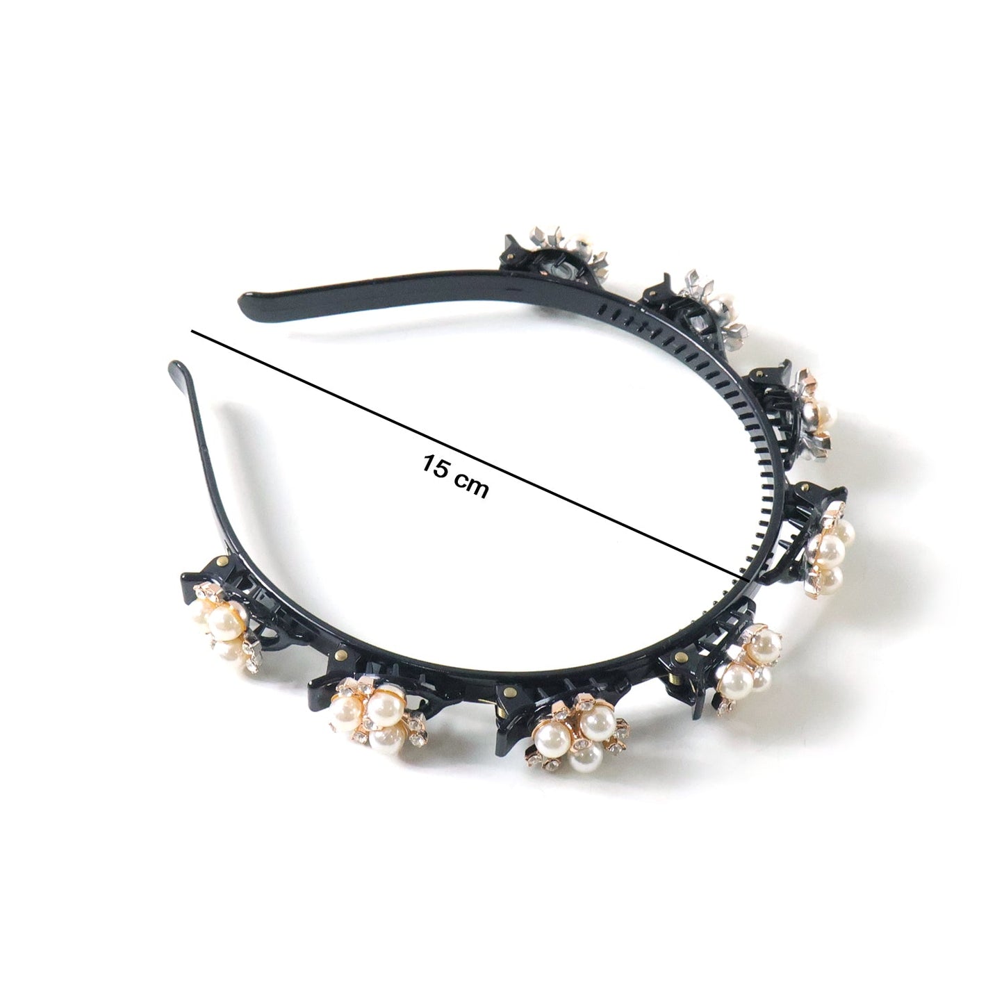 Luxury pearl floral hairband for women and girls