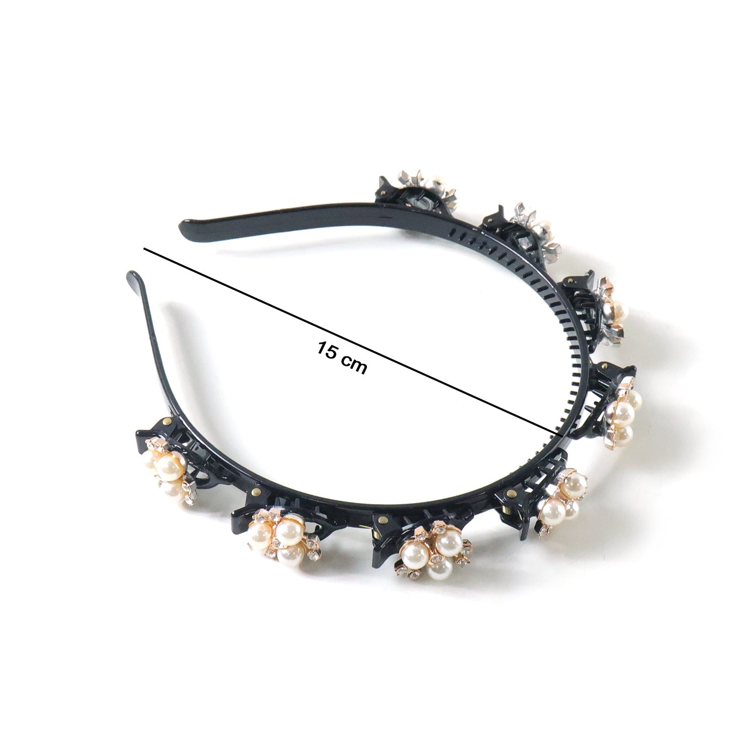 Luxury pearl floral hairband for women and girls
