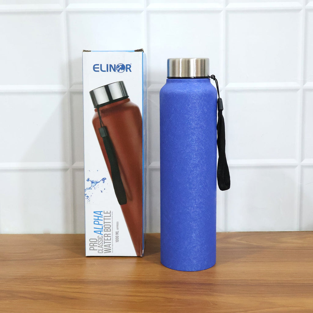 Classic Stainless Steel Water Bottle Blue Color (1000 ML, 1 Pc)