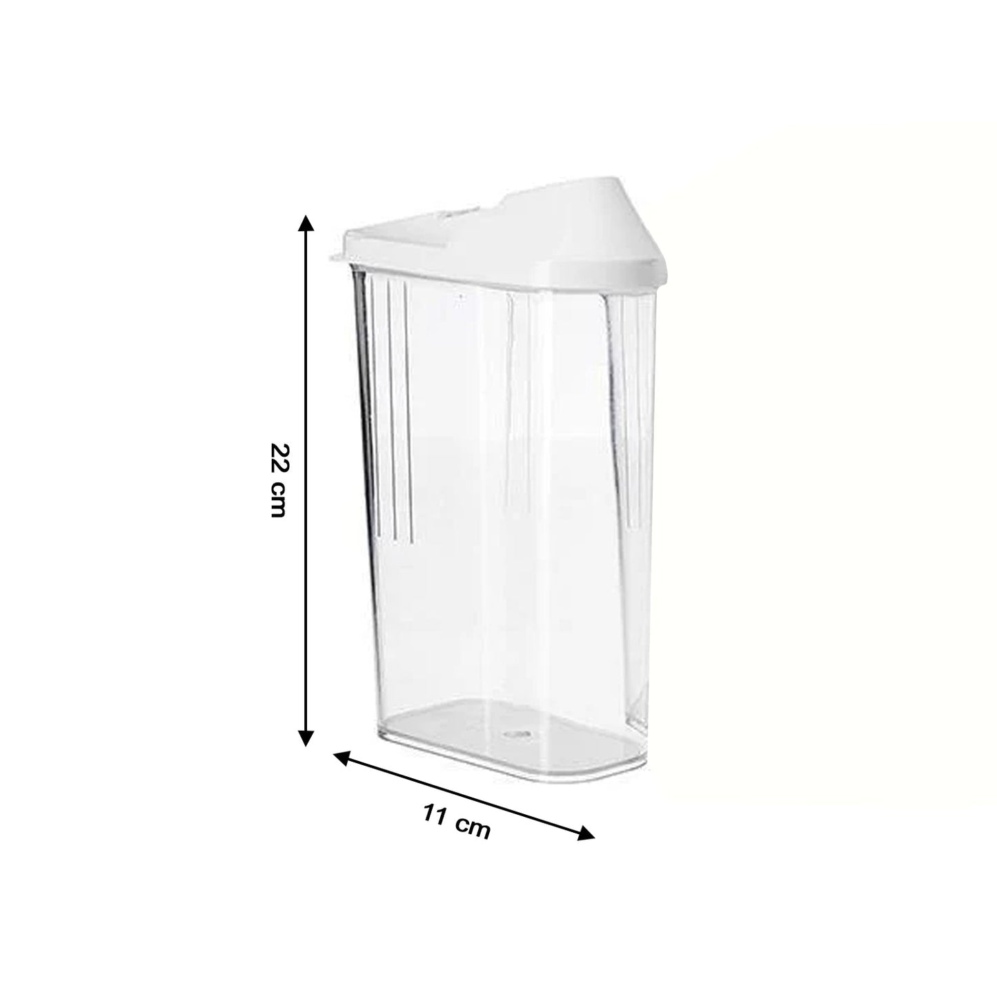 Easy-flow airtight kitchen container for cooking ingredients