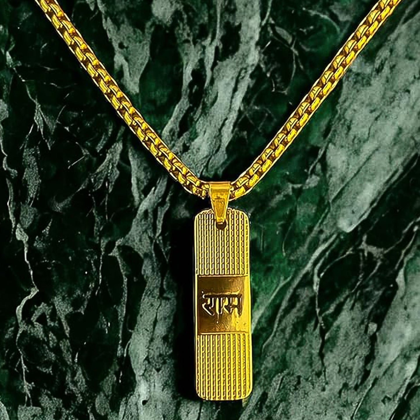 Young girls and boys wearing the lightweight gold plated Ram Naam locket with chain.