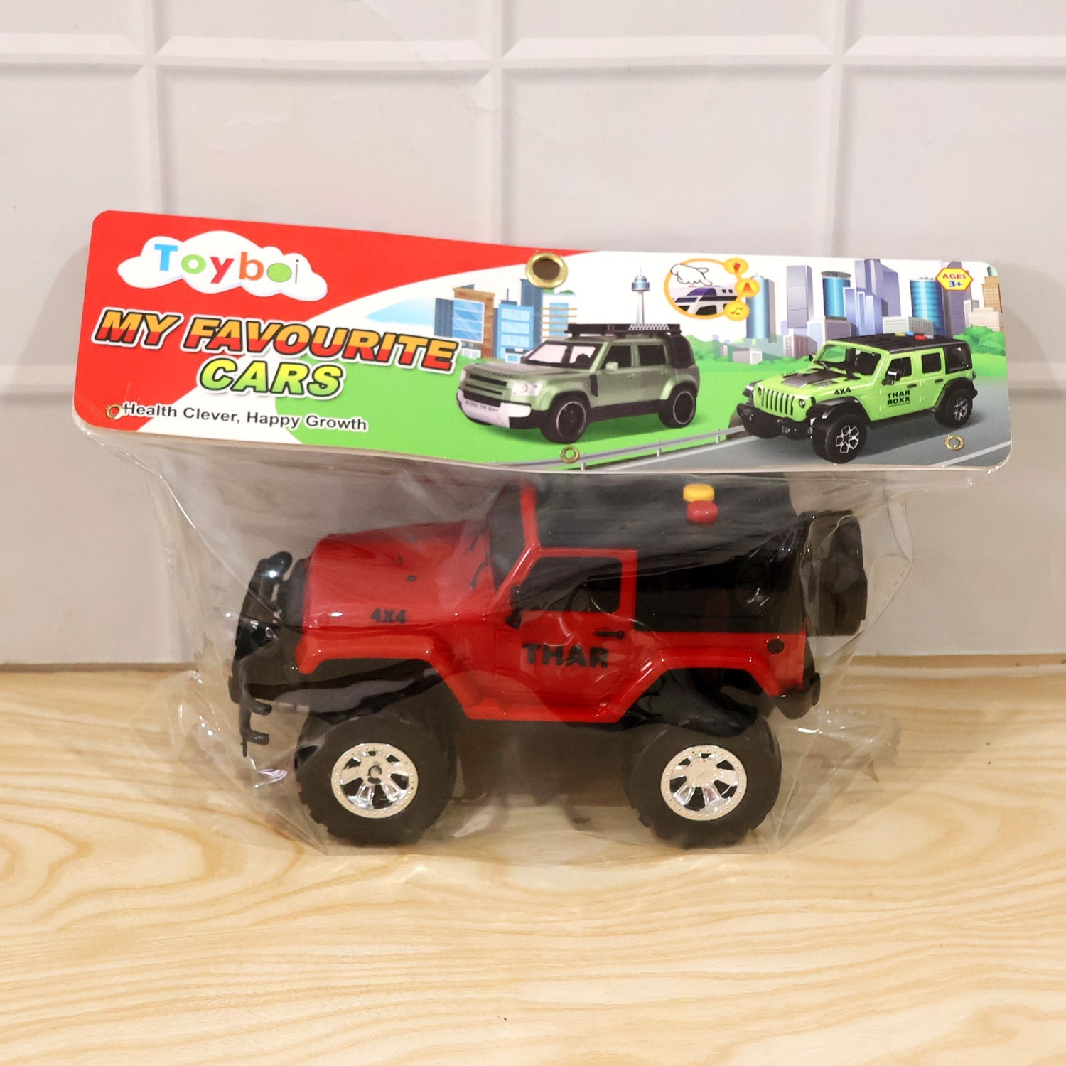 Kids Hunter Off-Road Friction Powered Toy Jeep Car (1 Pc)