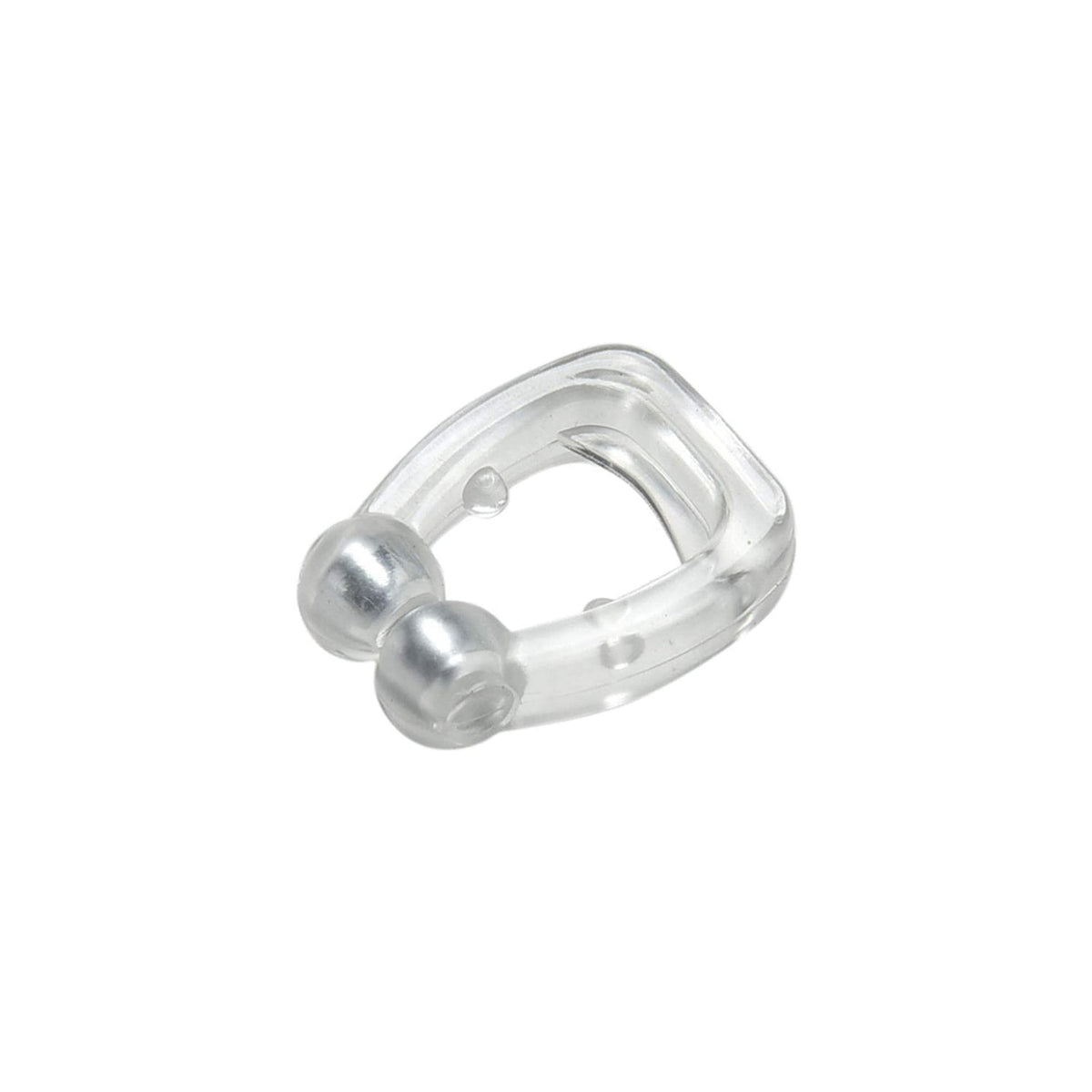 Person sleeping peacefully, suggesting the effectiveness of the clear silicone magnetic anti-snore clip.