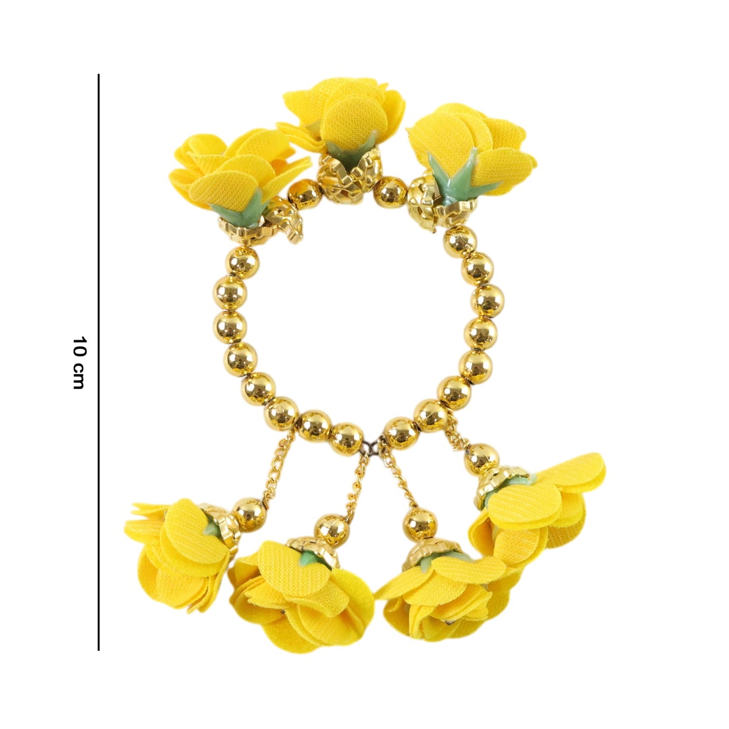 Colorful floral ethnic bracelet suitable for festive occasions