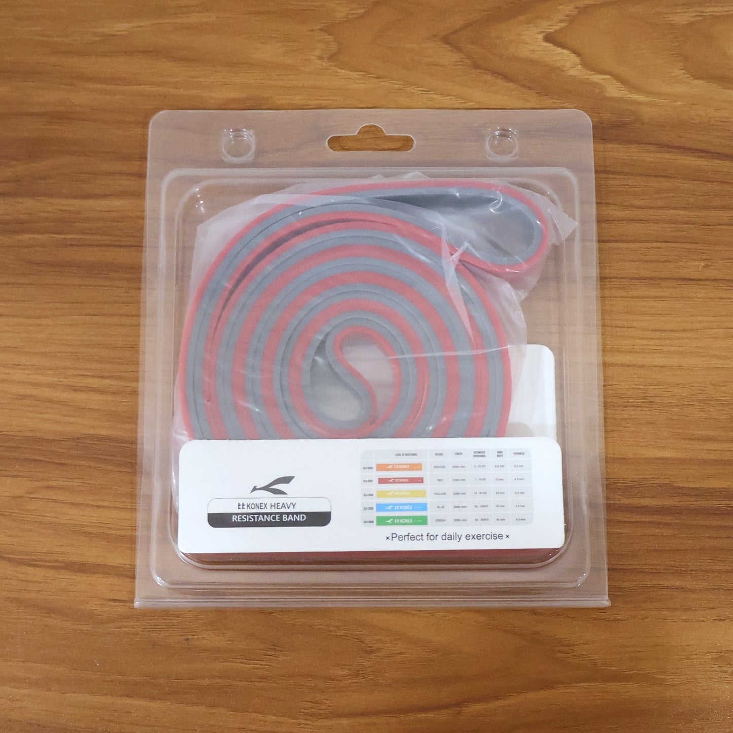 Close-up view of resistance band for strength training and rehab