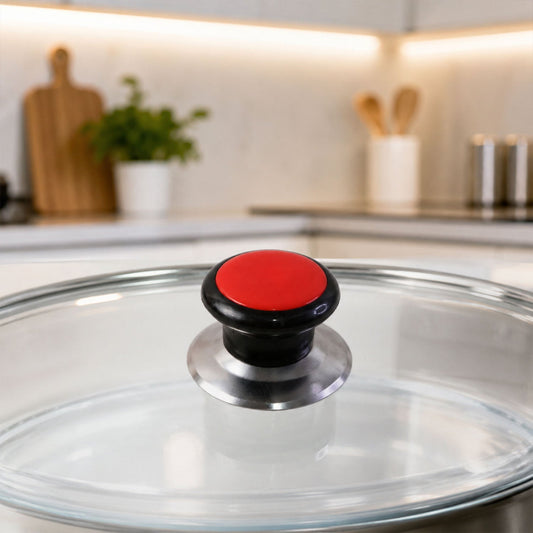 Pressure cooker lid knob replacement for safe handling