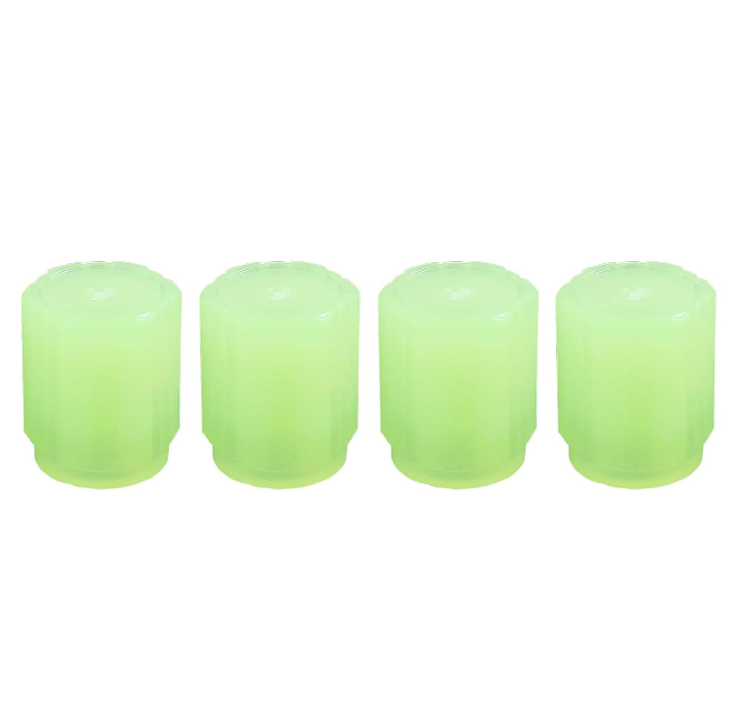 Light rim caps glowing for enhanced tire visibility