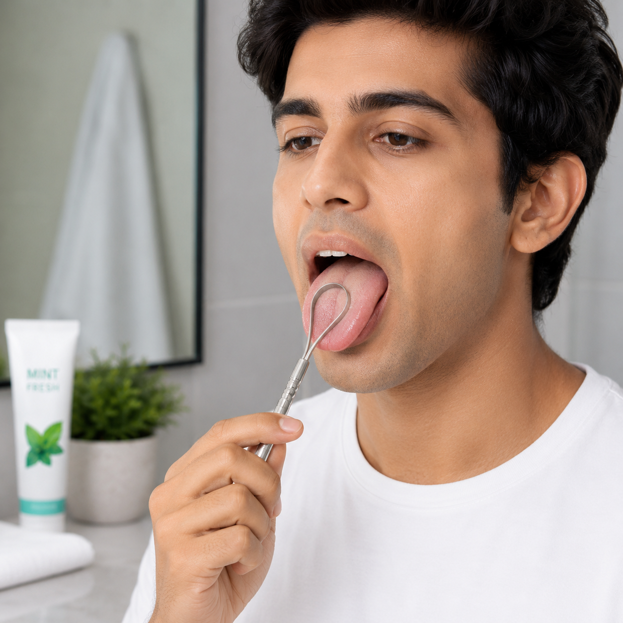 Steel Tongue Cleaner – Fresh Breath & Oral Hygiene | MintGuard