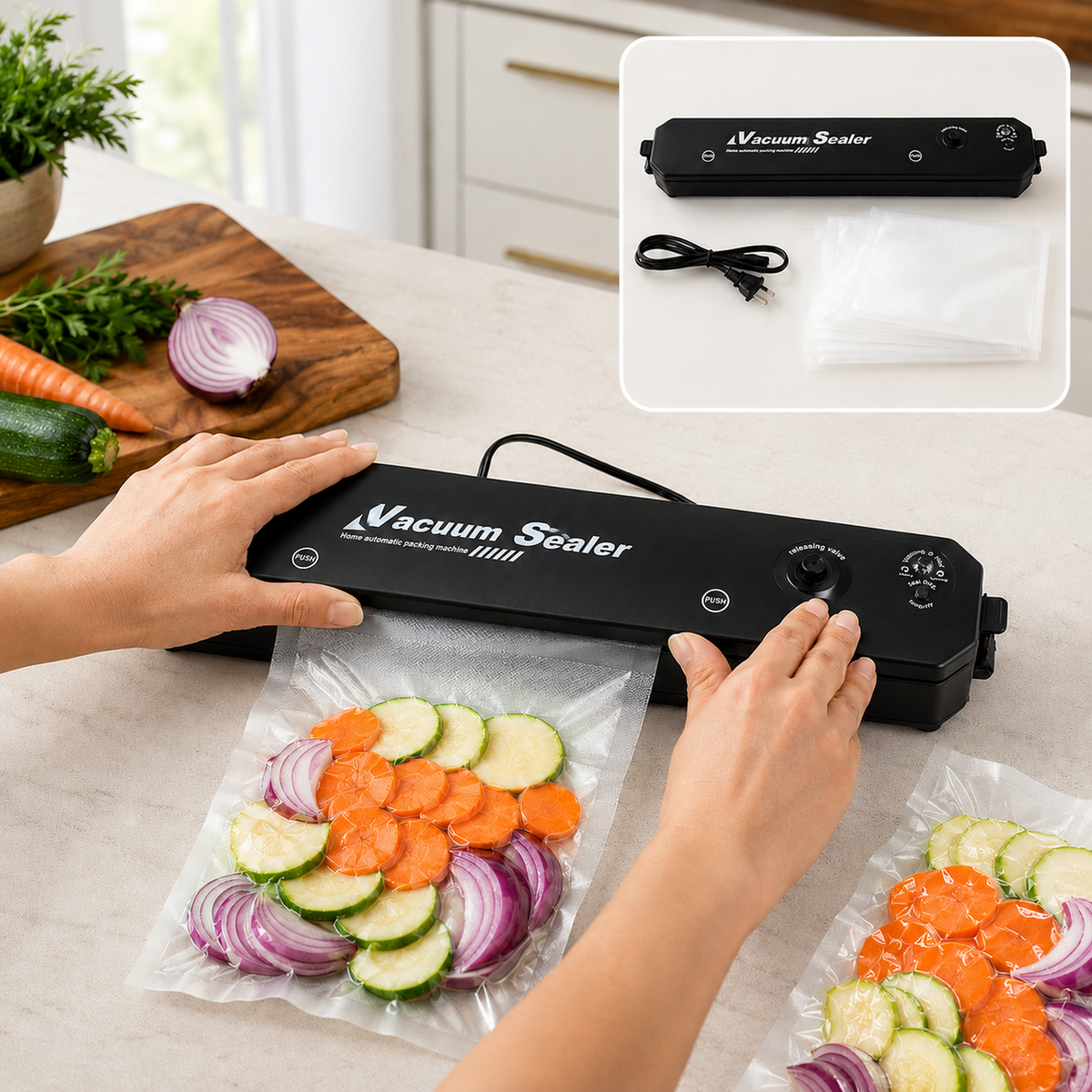 Vacuum Sealer Machine – Automatic Food Preservation System | Tidy Table