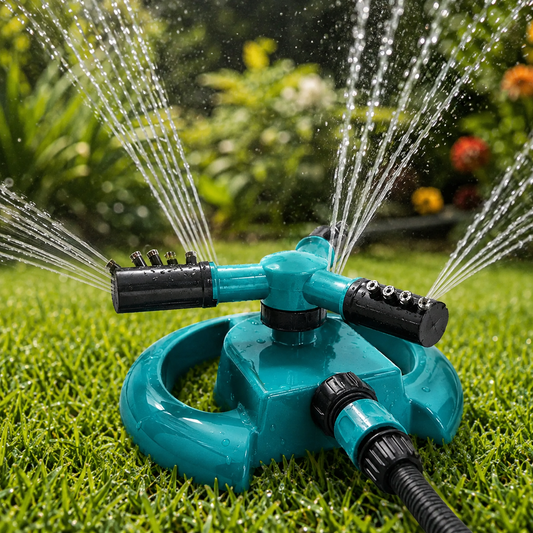 Rotating Garden Sprinkler – 360° Lawn Irrigation | Tidy Roots