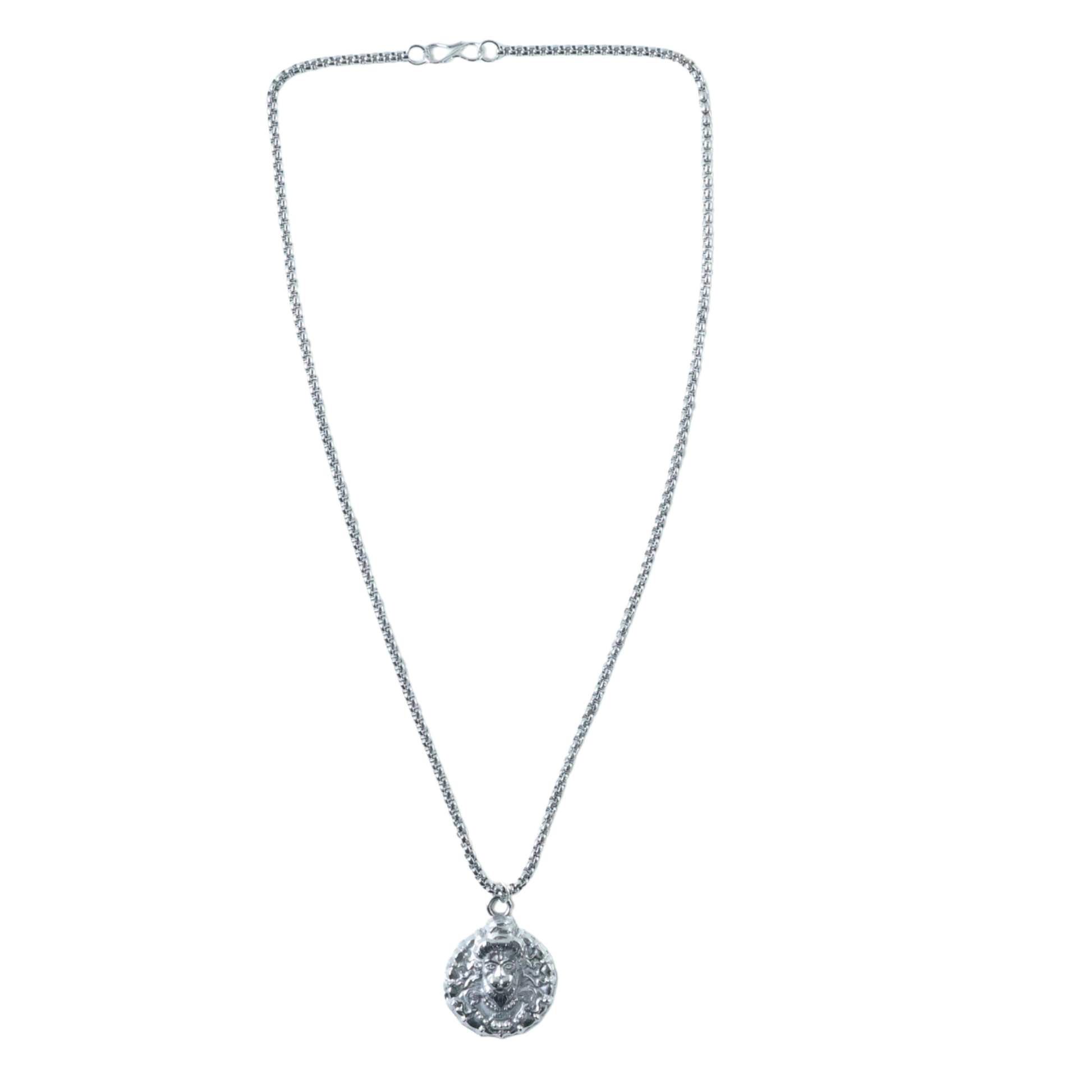 Detailed front view of the Hanuman Locket Necklace, showing Lord Hanuman's face.