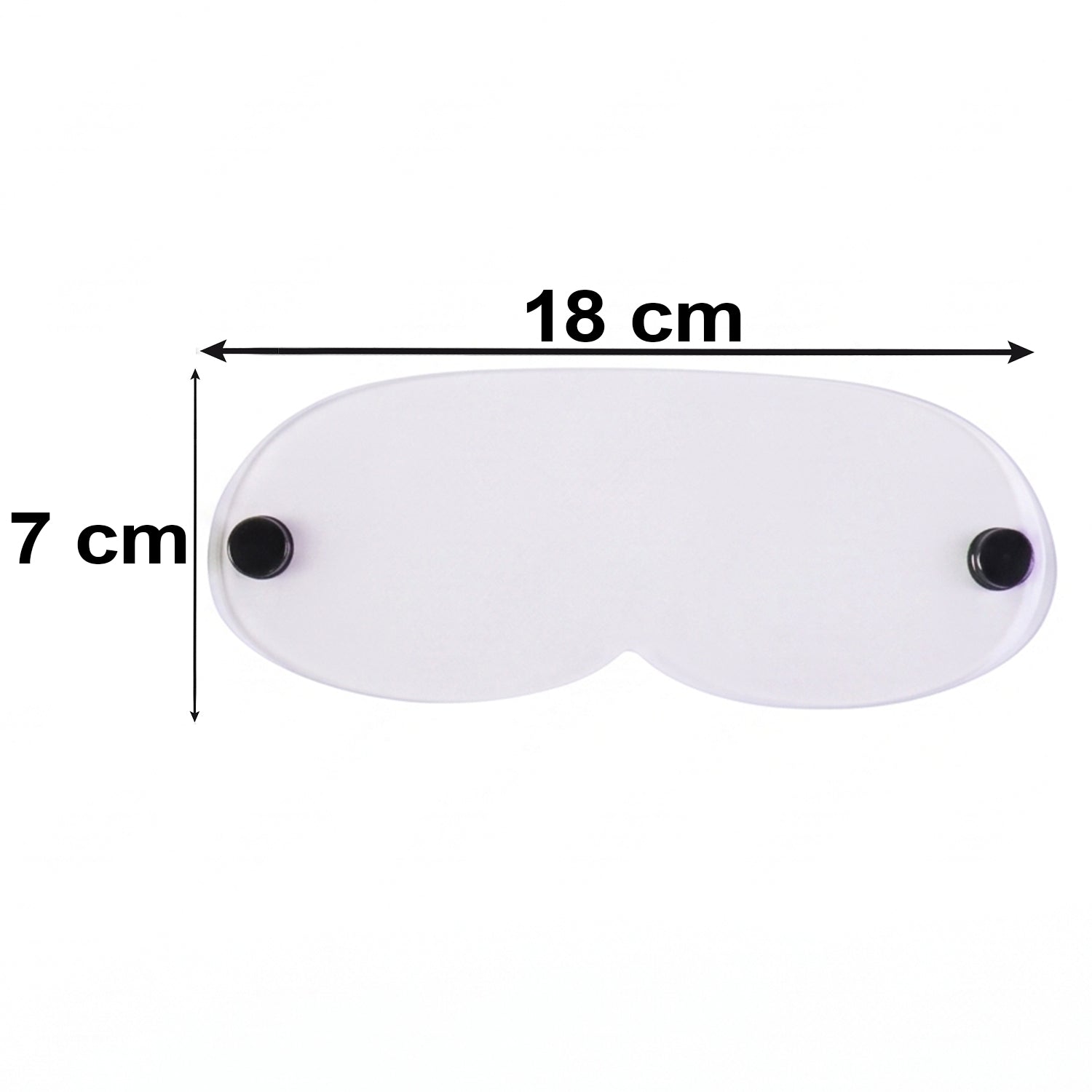 Transparent eye shield dimension photo