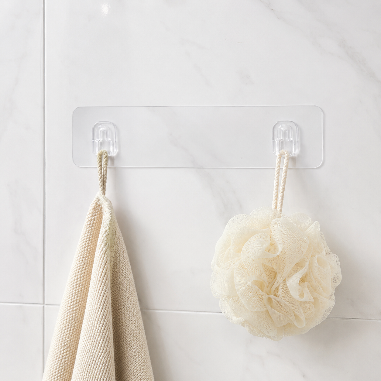 Adhesive Plastic Wall Hook – Strong & Waterproof for Home & Kitchen
