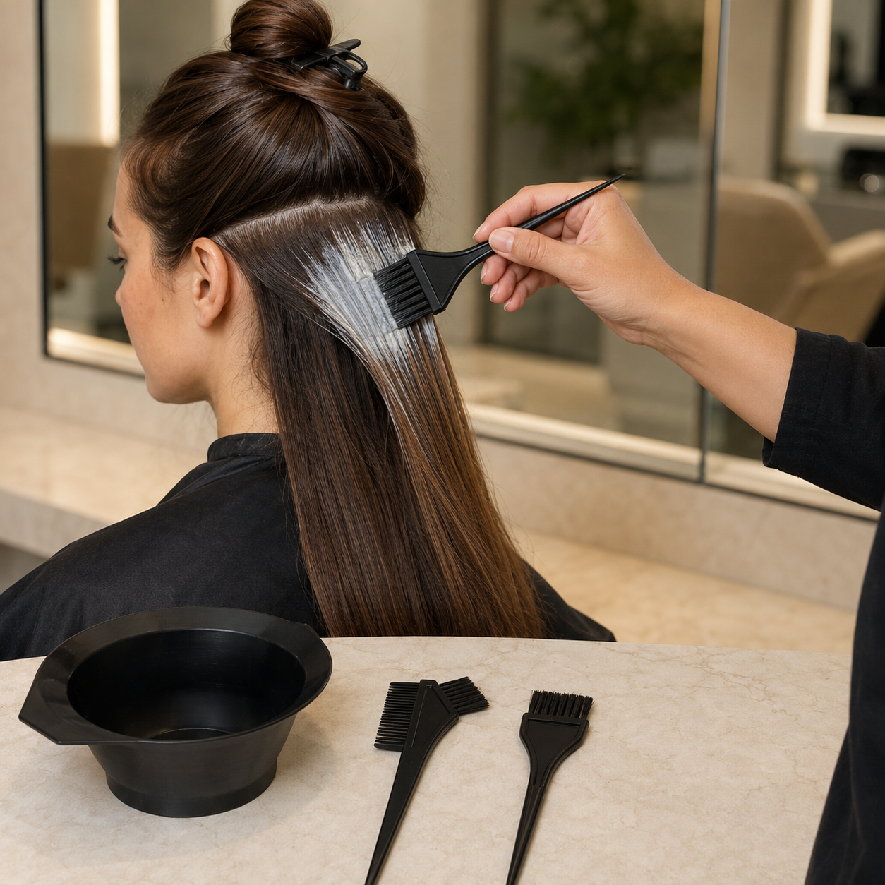 Hair Coloring Kit Complete Applicator Set for Salon and Home