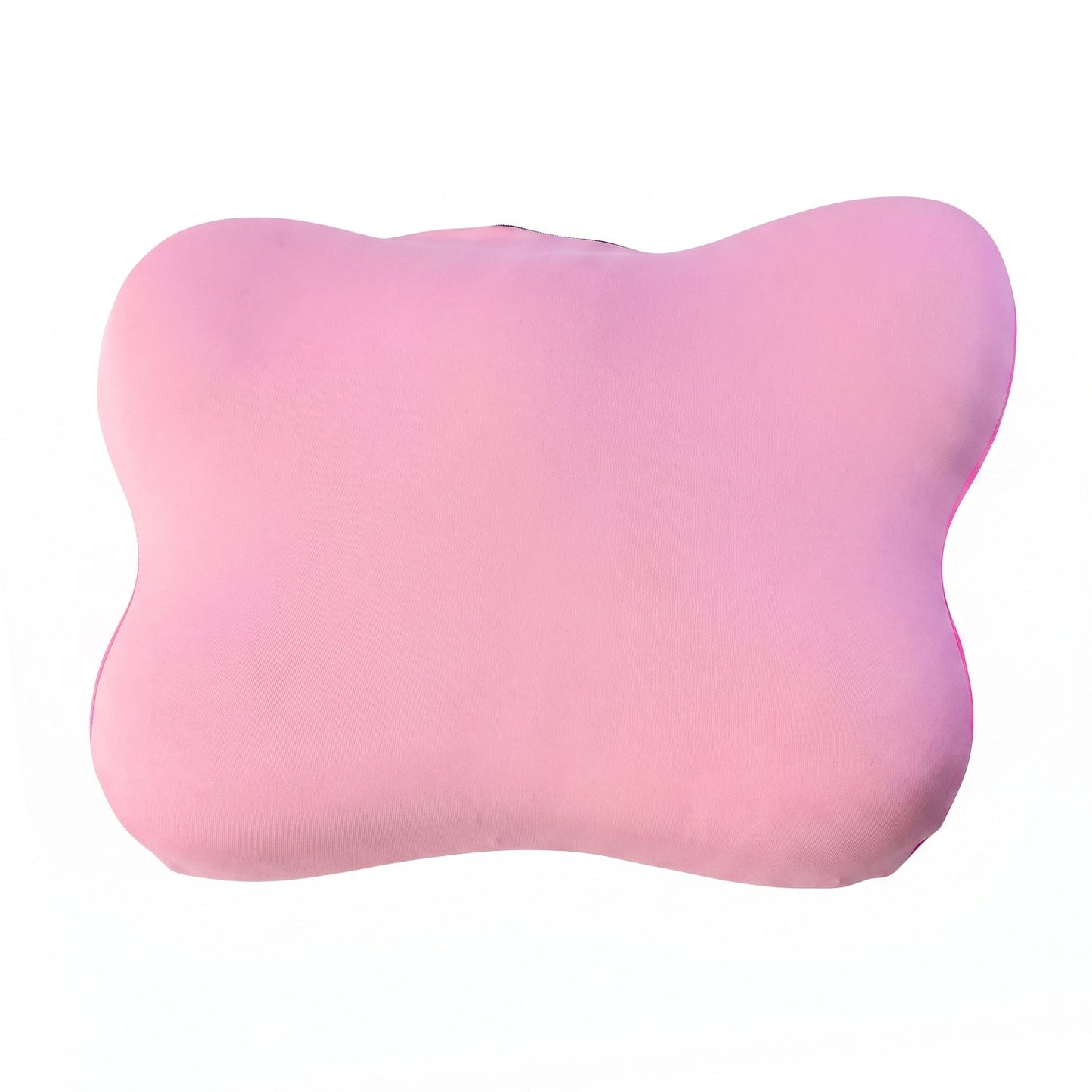 Memory foam chair back cushion on white background