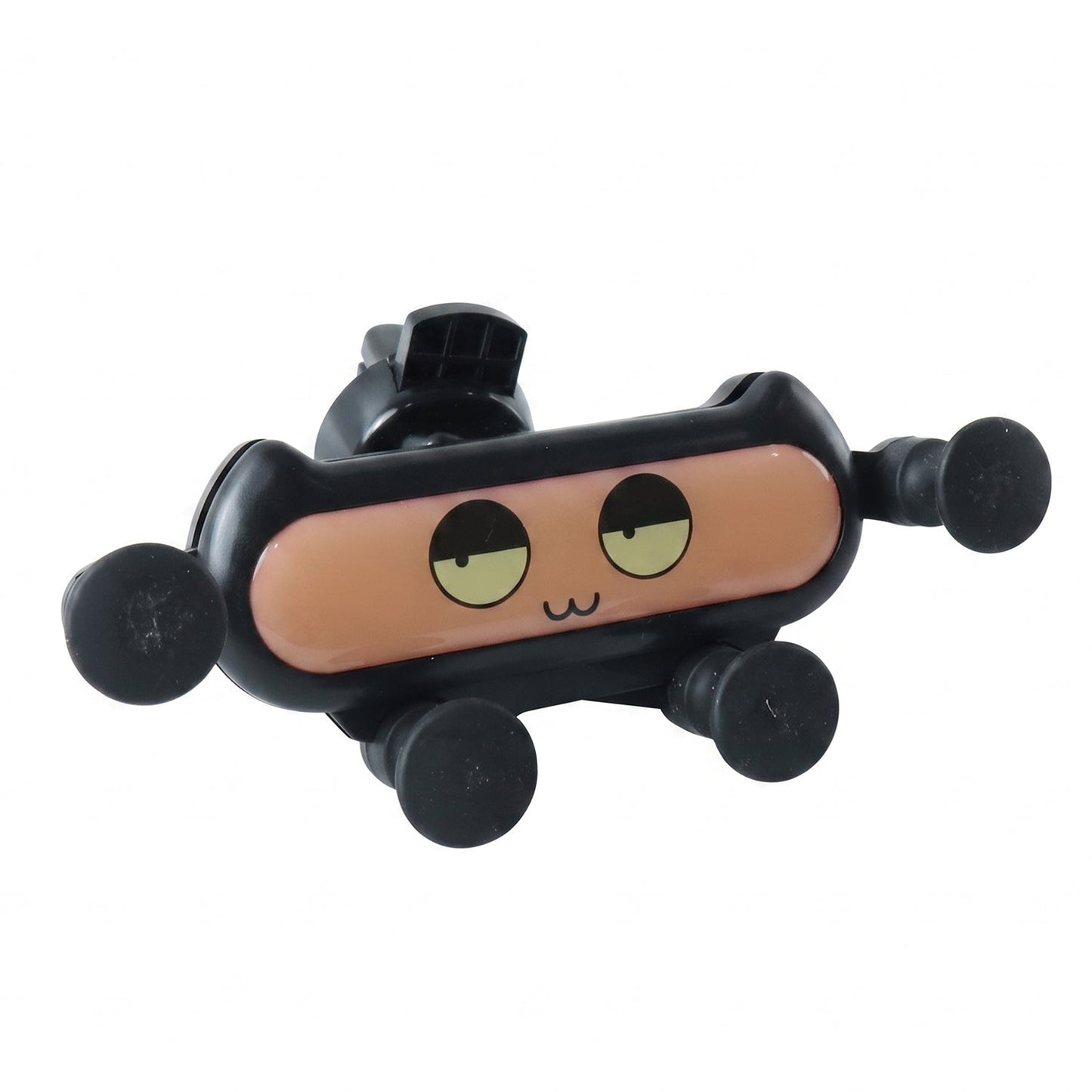 Cute car phone holder on white background