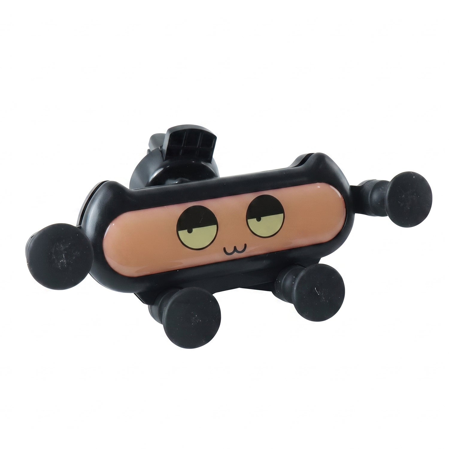 Cute car phone holder on white background