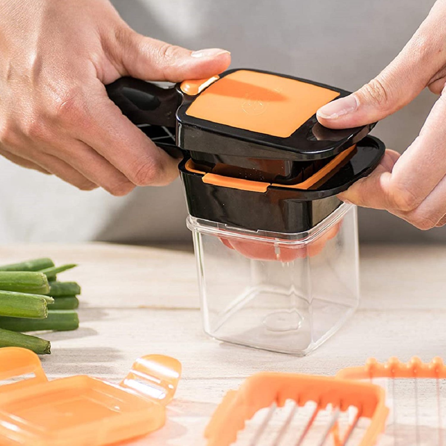 Convenient food shredder for quick and uniform cuts in any Indian kitchen.