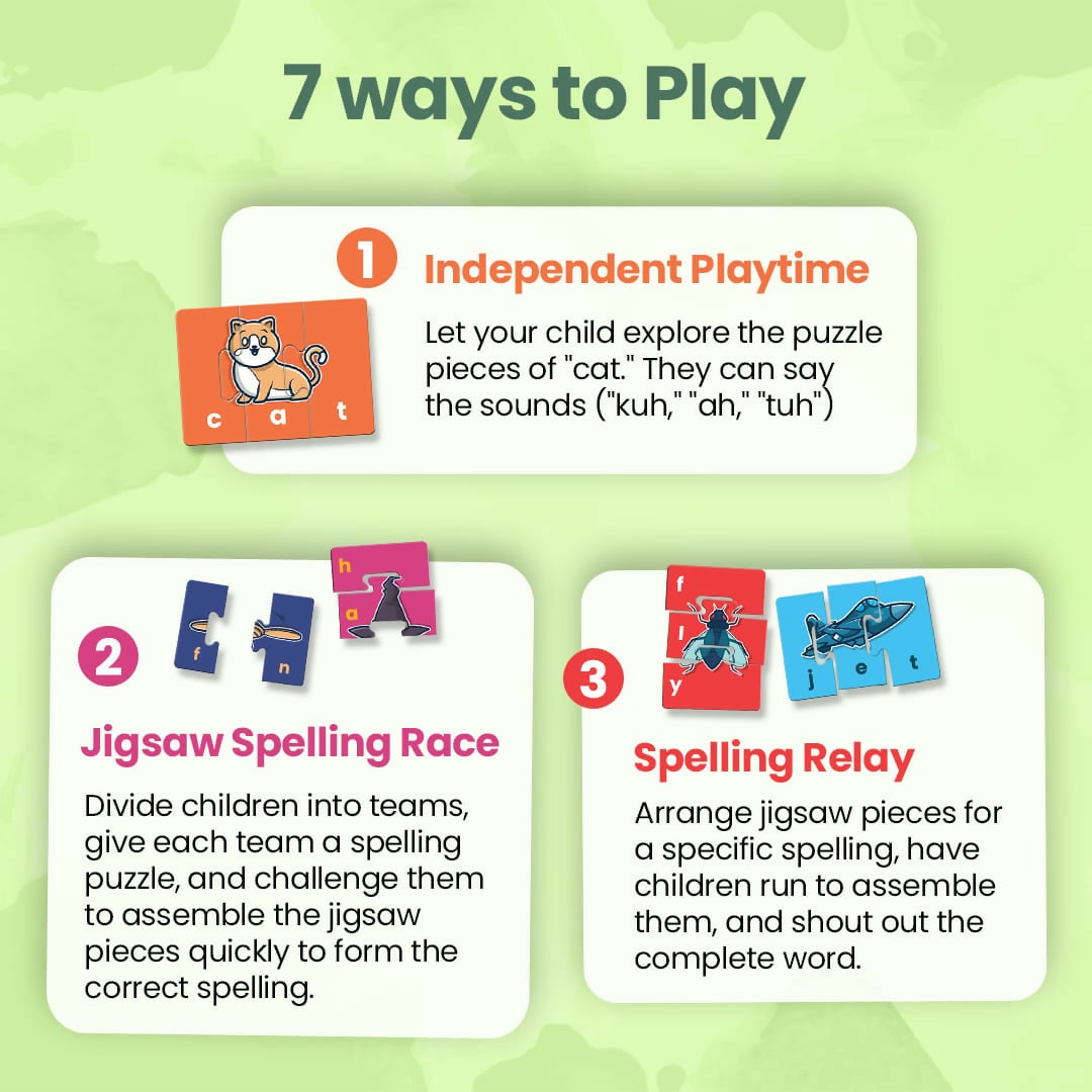 My First Spelling Mastery - Age 3+ (150 cardboard puzzle pieces)