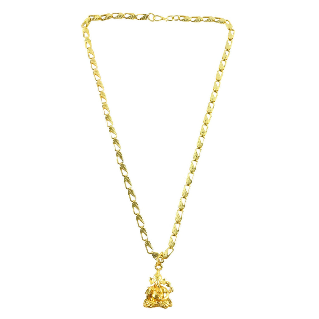Lord Ganesha Pendant with Chain – Blessings of Prosperity Necklace
