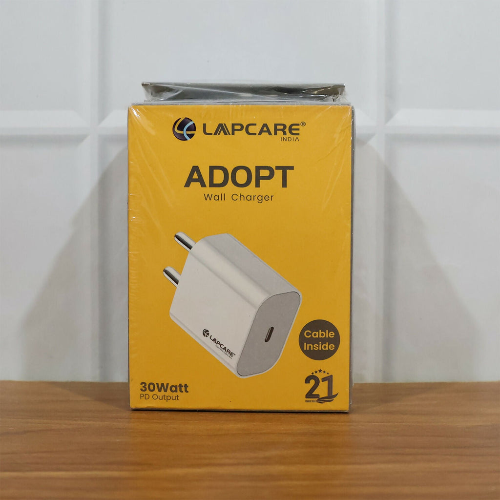 Lapcare 30W USB Type C Fast Charging Adapter with Type C to Type C Cable
