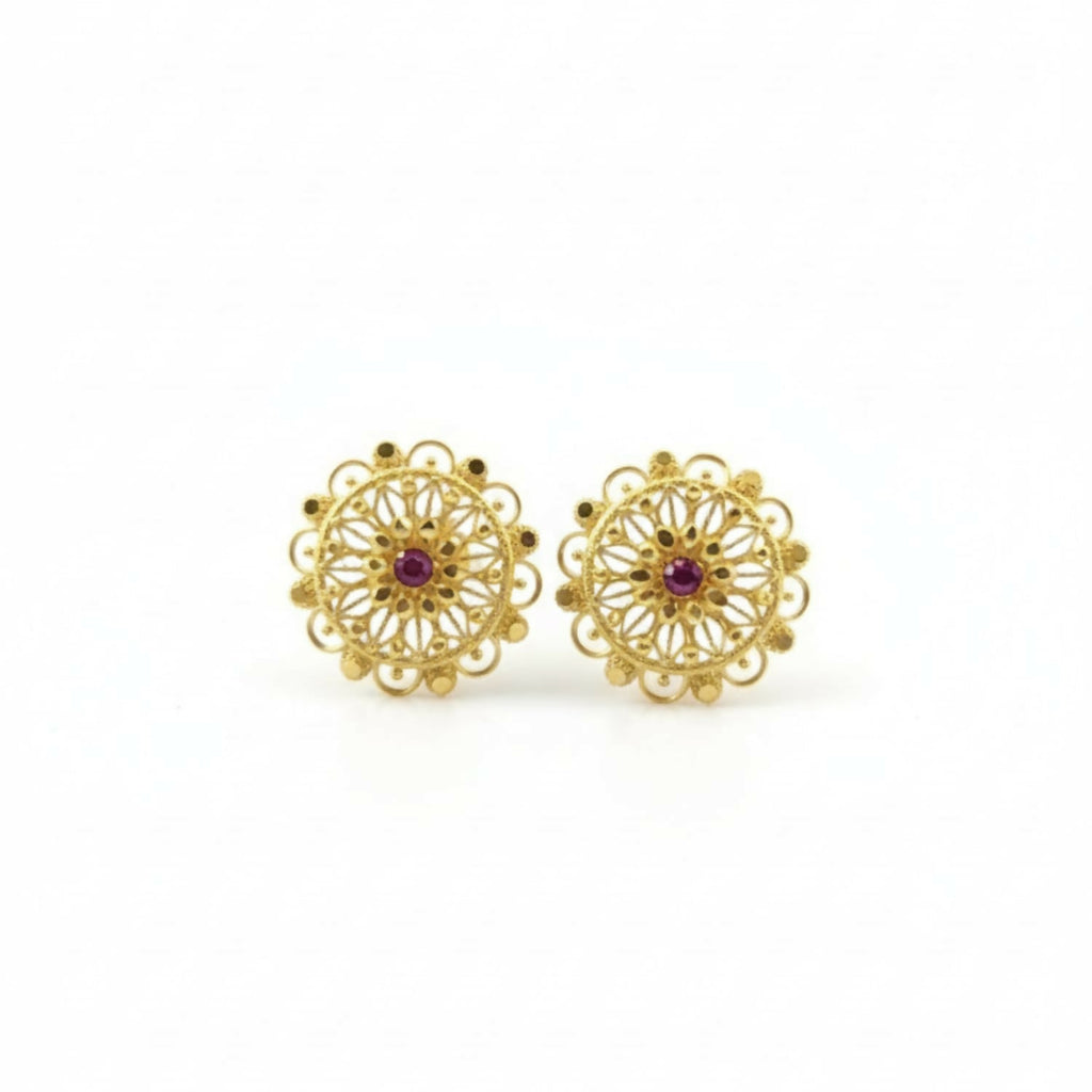 Party Wear Golden Jhumki | Elegant Ethnic Earrings for Girls