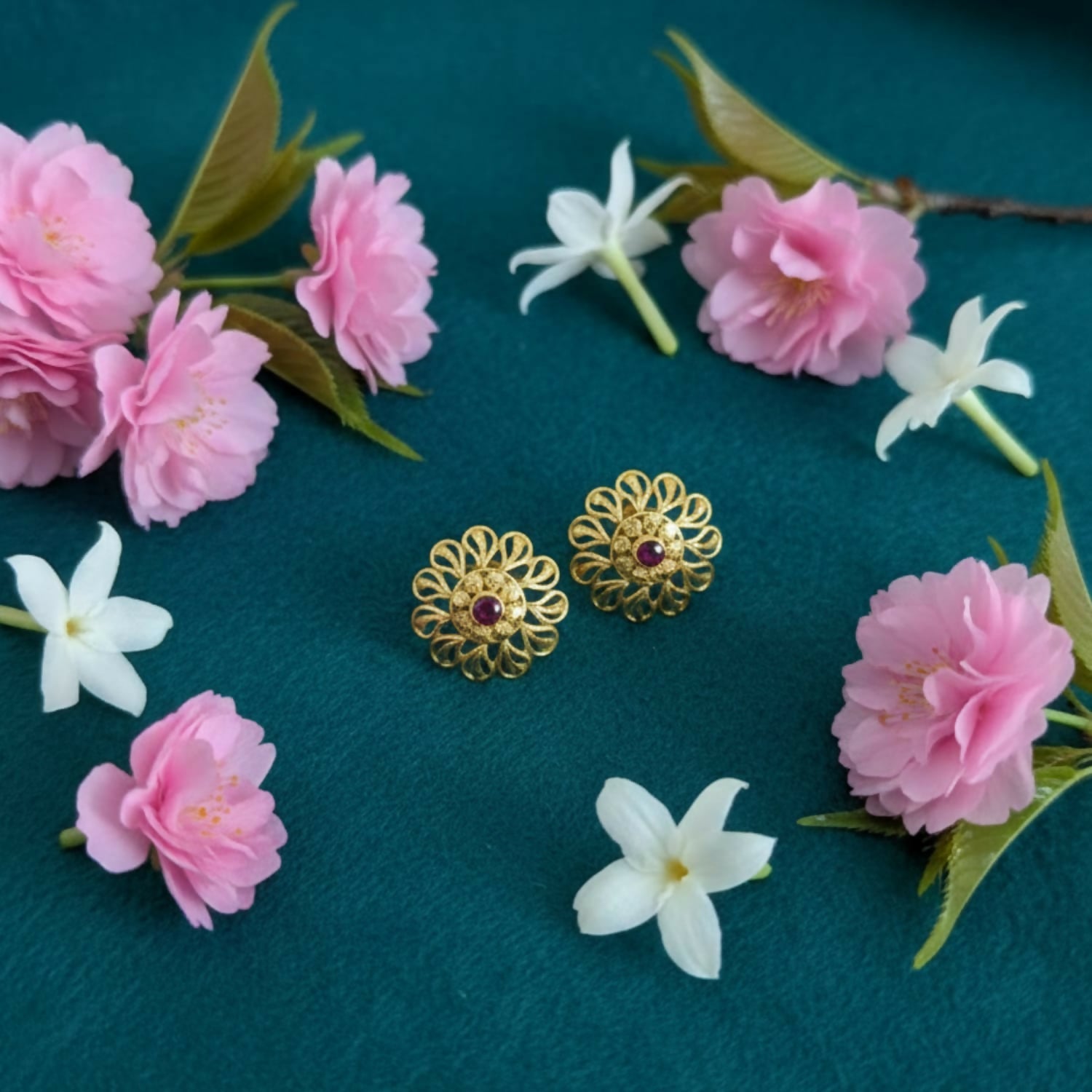 Stylish Gold Finish Traditional Jhumka | Festive Wear Earrings