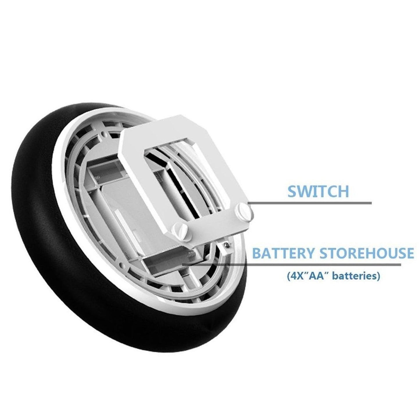 The Hover LED Ball glowing brightly as it floats, providing endless entertainment for young players.