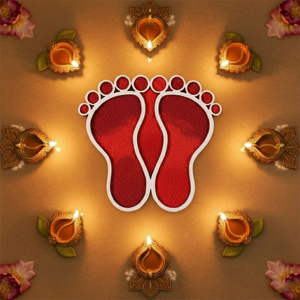 Lakshmi Charan MDF Design | Set of 2