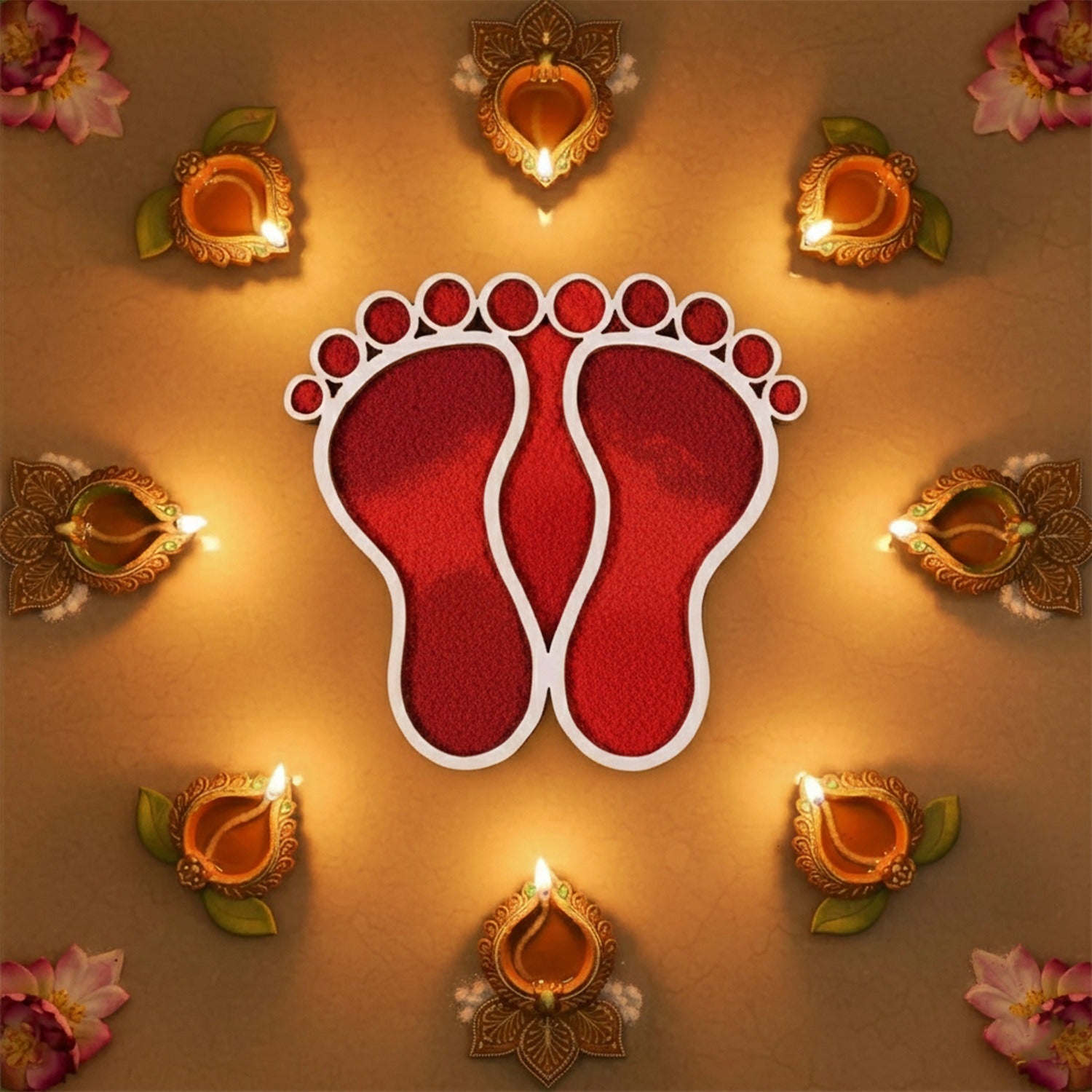 Lakshmi Charan MDF Design | Set of 2
