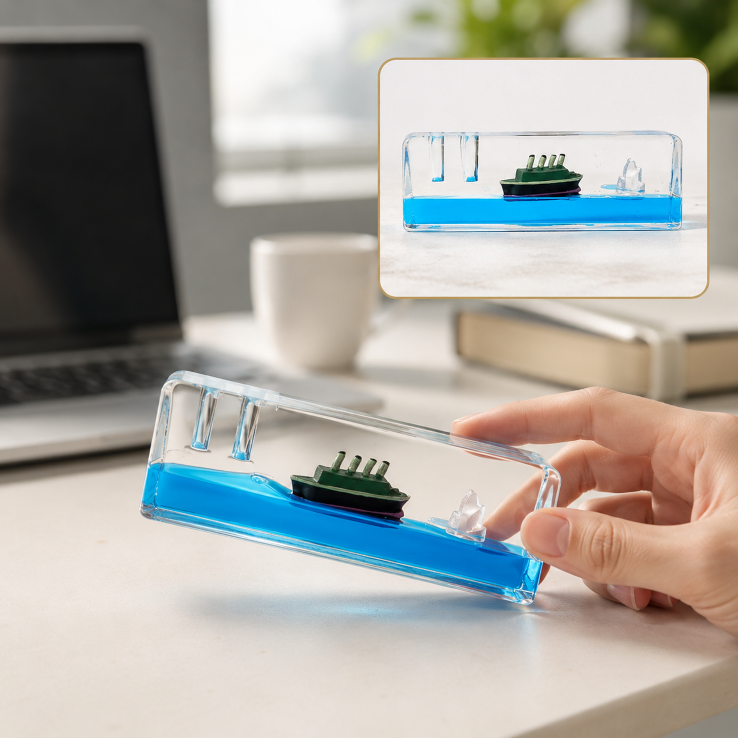 Floating Cruiser Ship Decor – Unsinkable Stress Relief Toy | Styleva