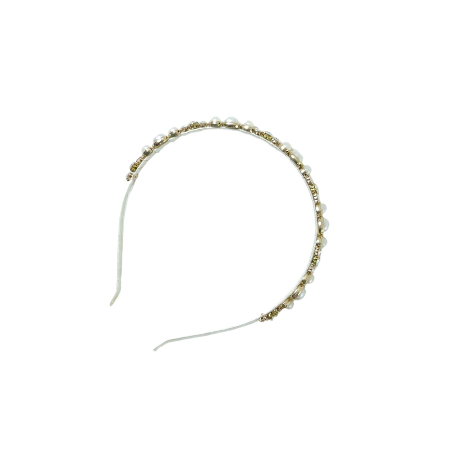 Fashion hair band studded with pearls and beads for parties