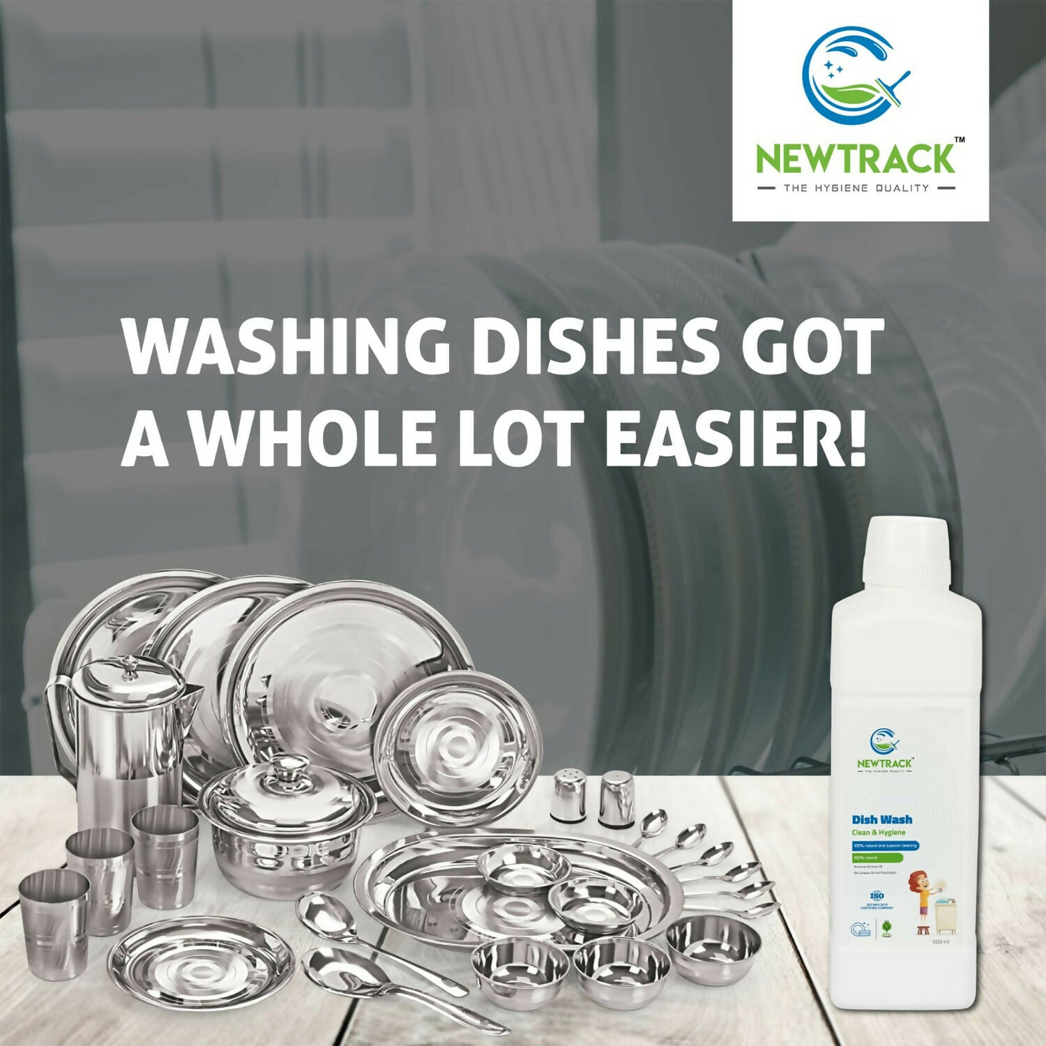 Dish Wash Liquid for Utensil Cleaning – Tough on Grease, Gentle on Hands