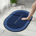  Anti slip Oval Mat, Super Absorbent Floor Mat, Bath Mat - main product shot