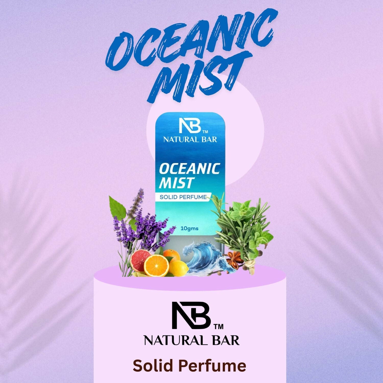 Enchanted Bloom And Oceanic Mist Solid Perfume Combo, Alcohol Free Cologne Strong & Lasting Fragrance, Gifting for Him & Her (10gms/2Pc)