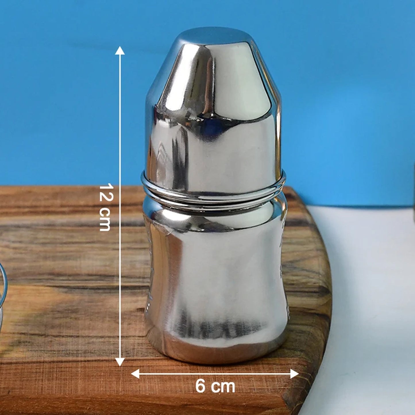Stainless Steel Baby Feeding Bottle – Safe & Leak-Proof 125 ML