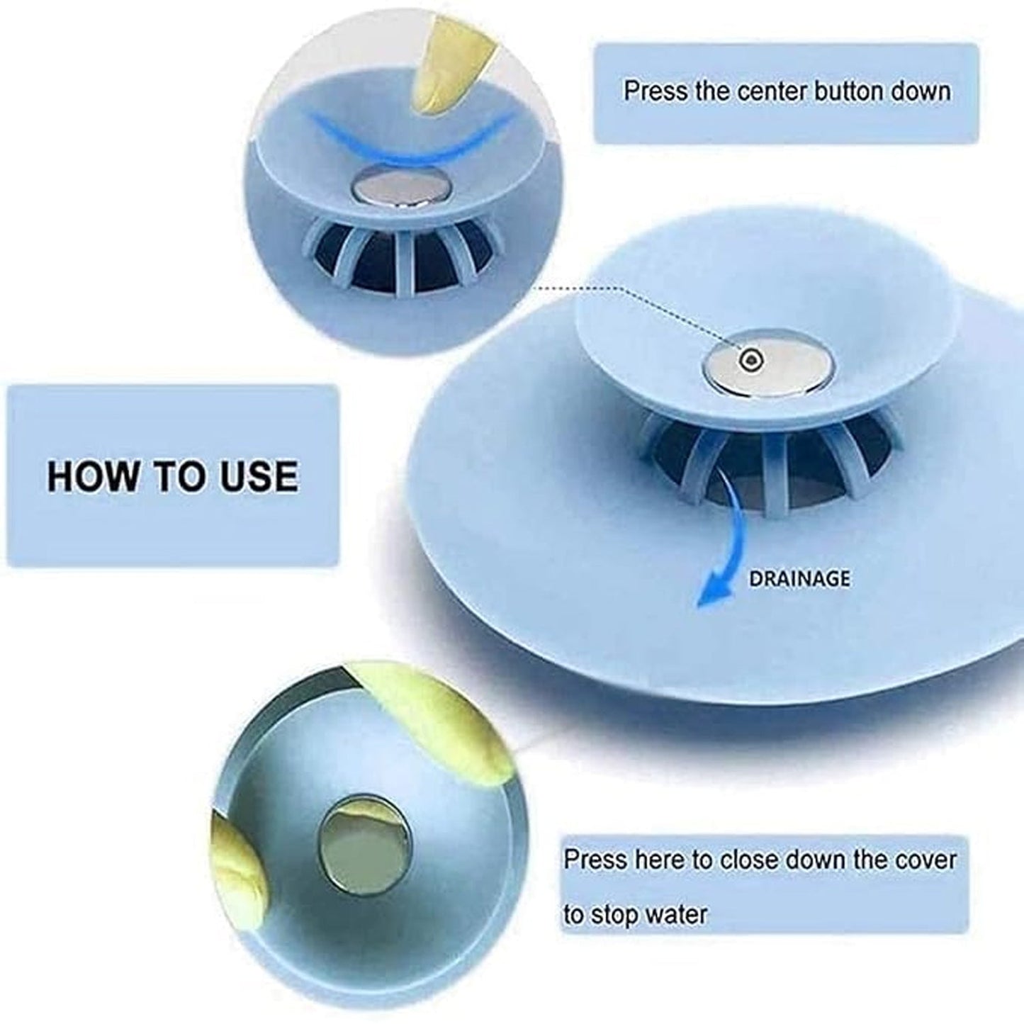 Food catcher sink strainer for kitchen or bathroom