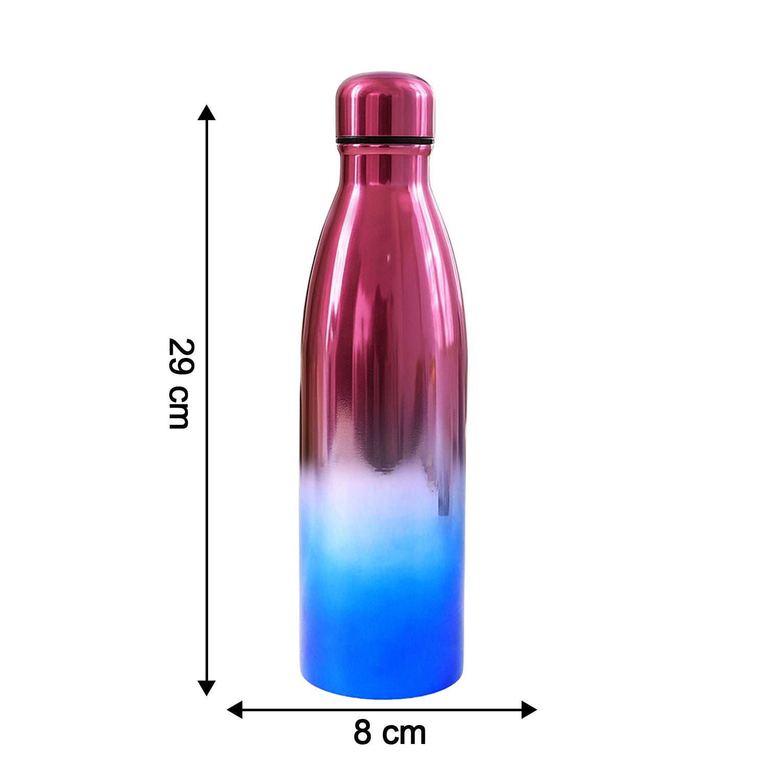 Portable and lightweight stainless steel water bottle for travel and gym