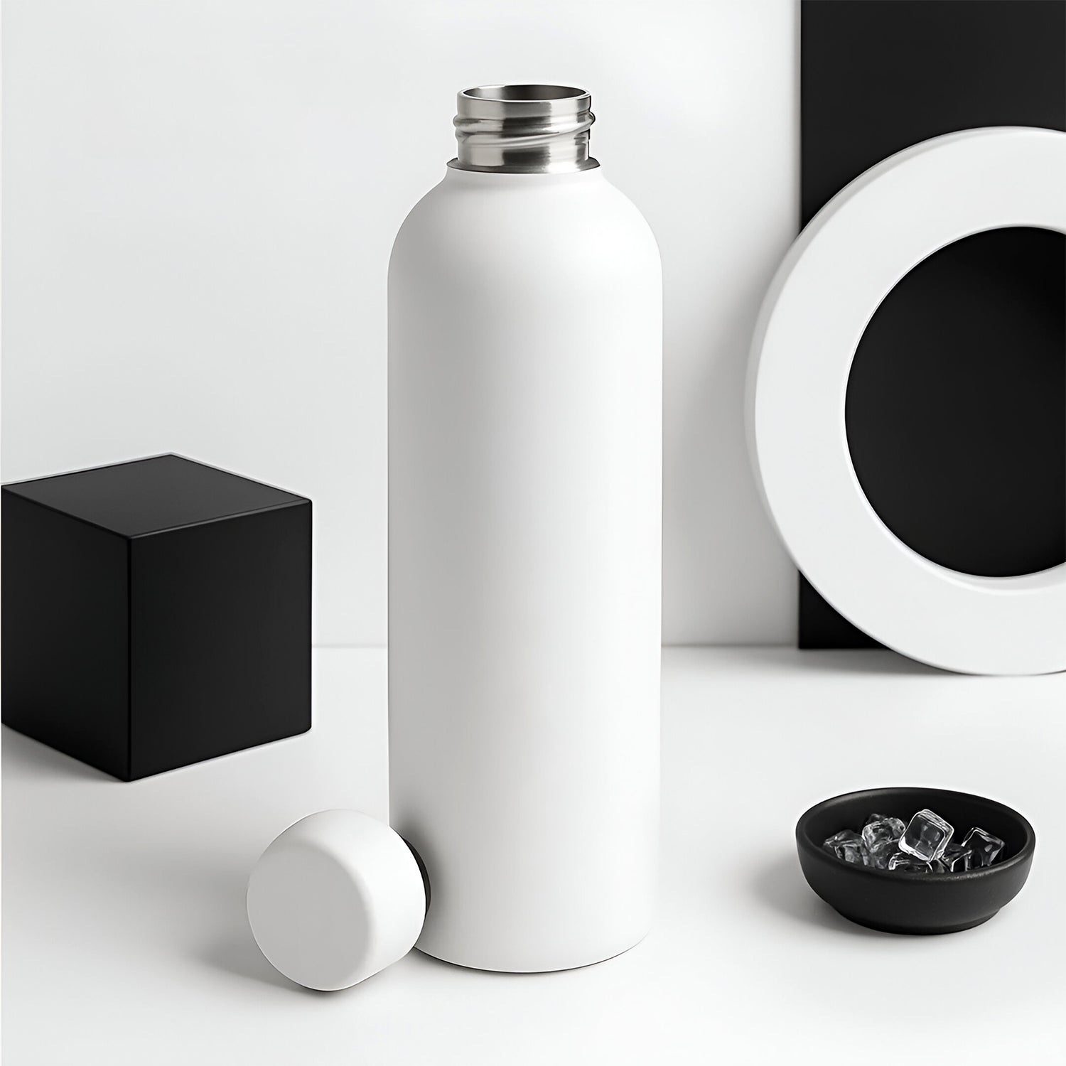Customize Stainless Steel Double Wall Vacuum-Insulated Drink Water (White / 500 ML Approx)