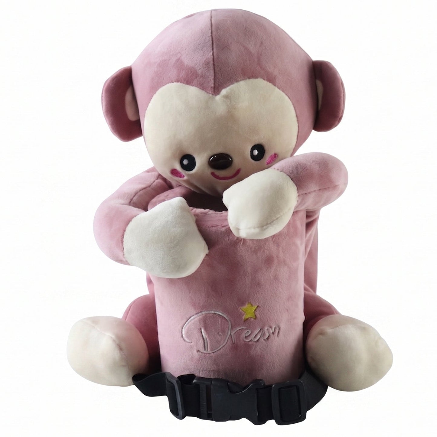Hanging car trash can with tissue box holder for tidy interiors