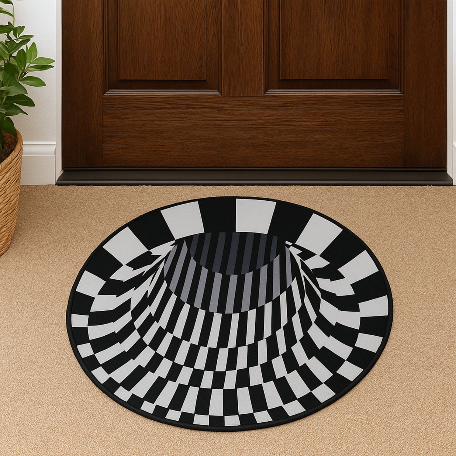 Clean and maintain 3D optical illusion floor rug effortlessly