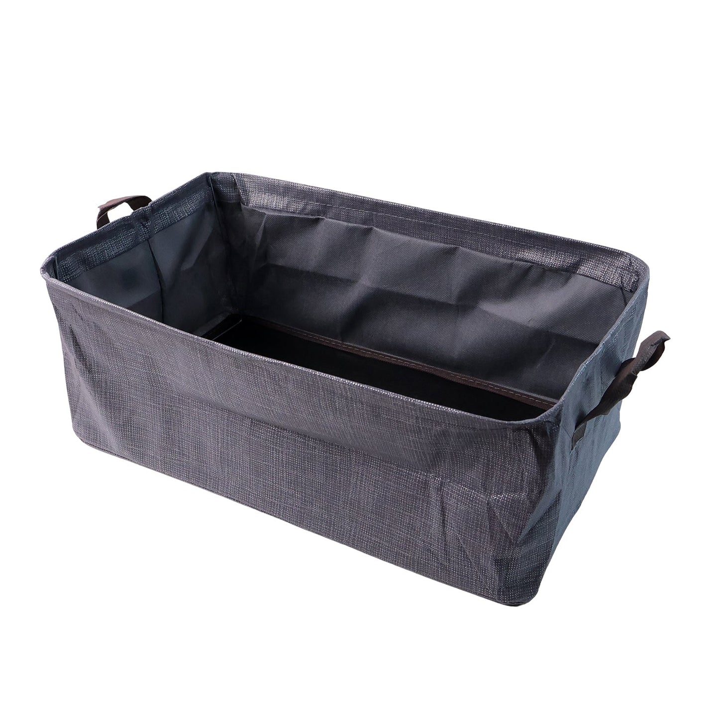 Foldable cloth storage organizer bag folded flat for storage
