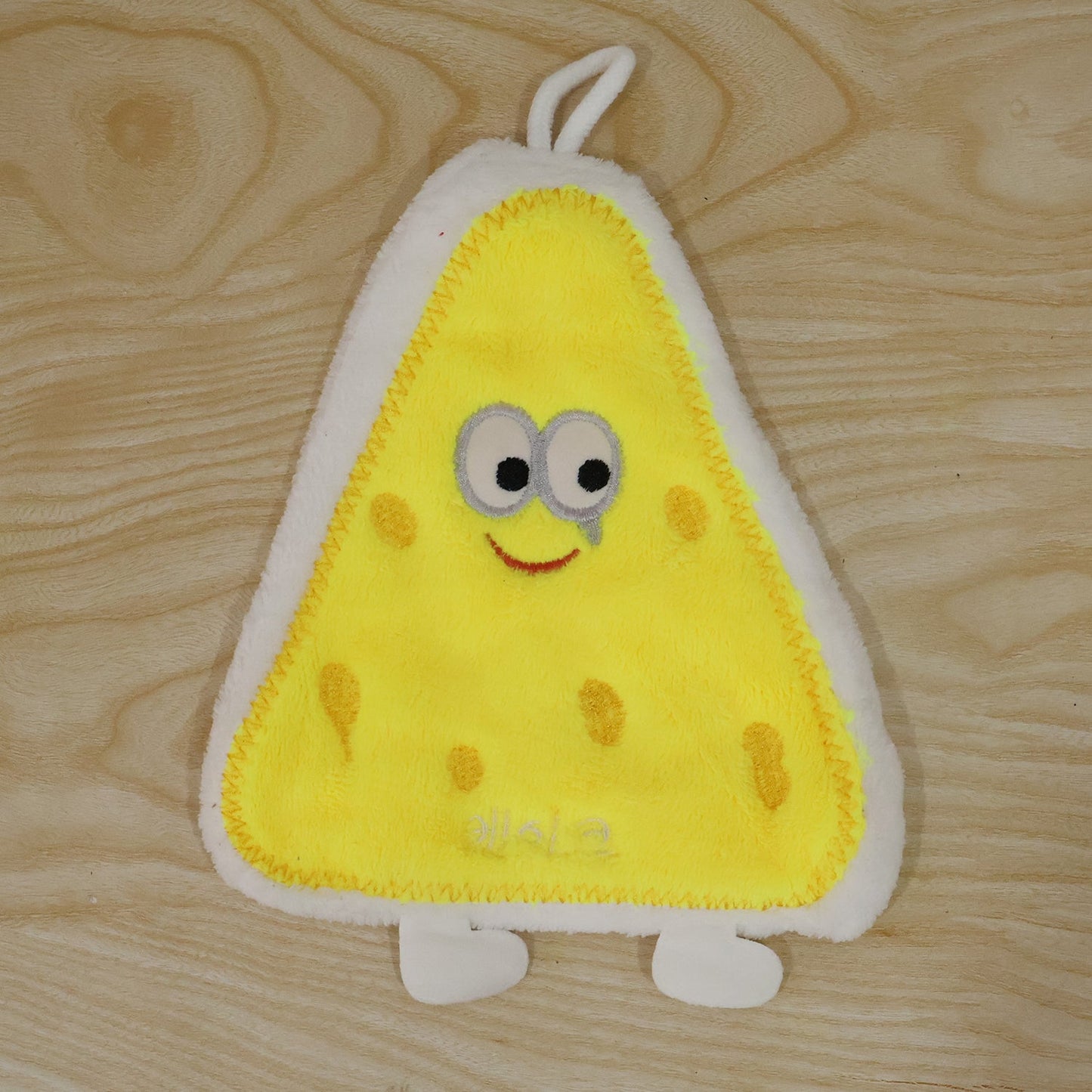 Live photo of cartoon microfiber hanging hand towel