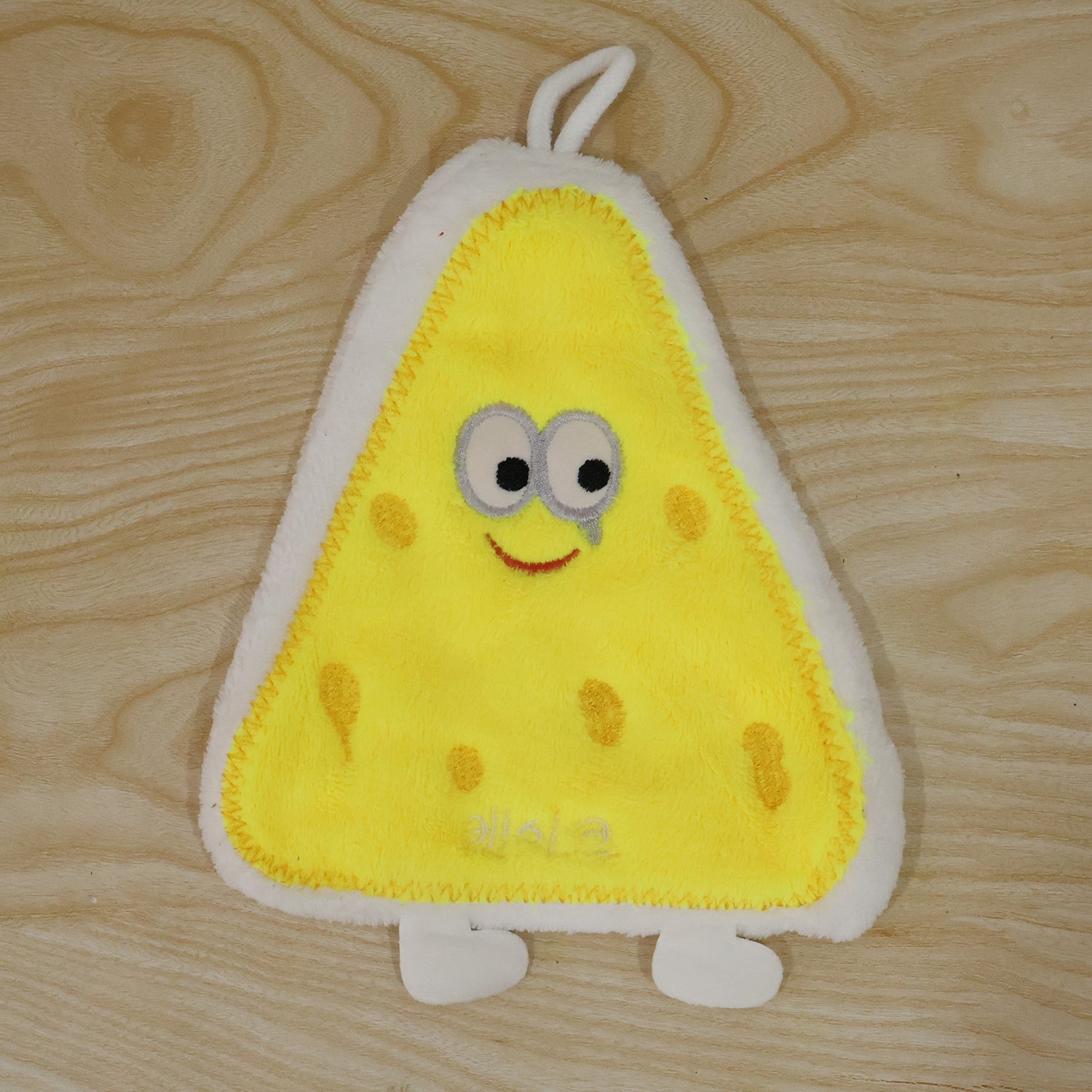 Live photo of cartoon microfiber hanging hand towel
