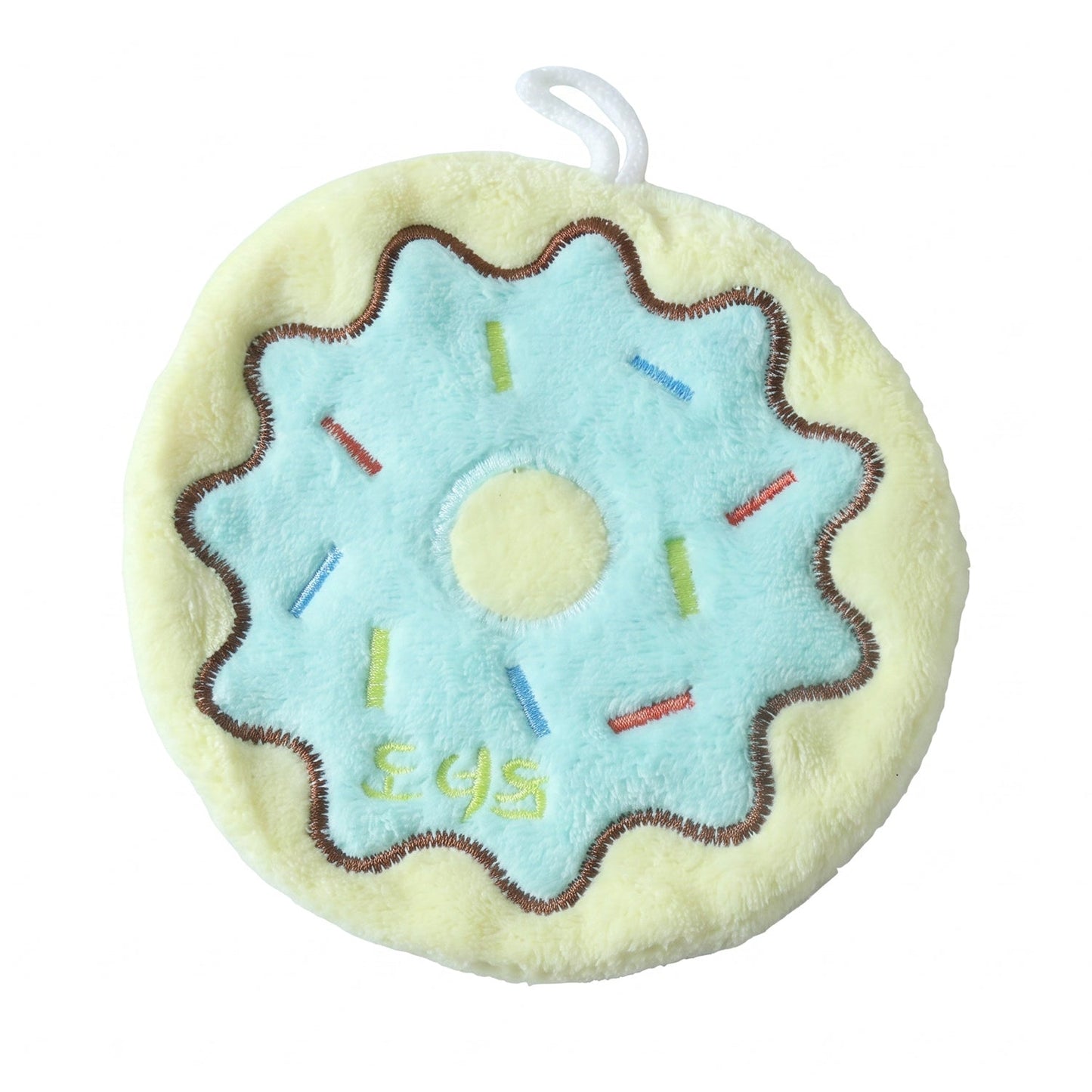 Donut microfiber hand towel on white background