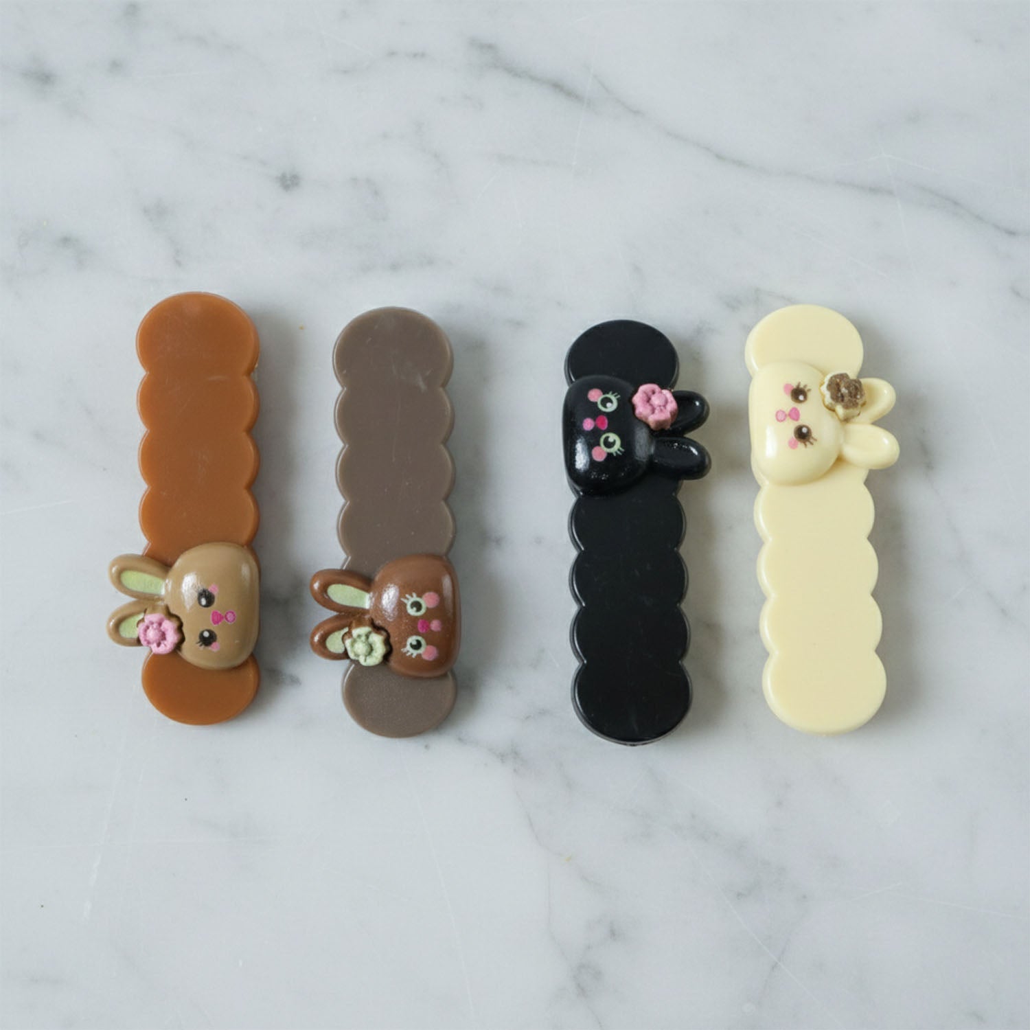Decorative animal design snap hair pins for girls and women